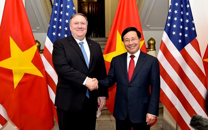 Ngoại trưởng Mỹ Pompeo ủng hộ một Việt Nam hùng mạnh, thịnh vượng, và độc lập